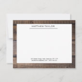 ブラックライ素朴ンプロフェッショナル事業 ノートカード (正面)