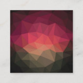 ブラックラウンドモノグラムのロゴデザイン スクエア名刺 (裏面)