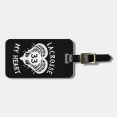 ブラックラクロスマイハートラゲージタグ ラゲッジタグ (正面横)