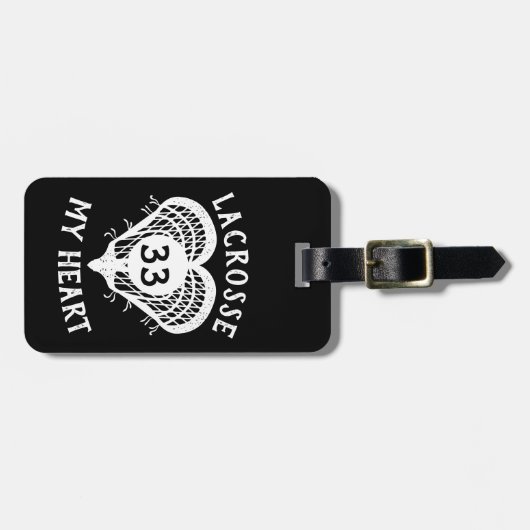 ブラックラクロスマイハートラゲージタグ ラゲッジタグ (正面横)