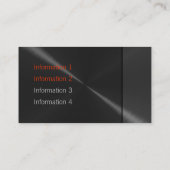 ブラックラグジュアリーメタル名刺2 名刺 (裏面)