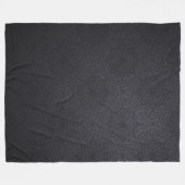 ブラックラグジュアリー装飾曼荼羅 フリースブランケット (正面(横))