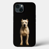 ブラックラグジュアリーiPhone 13、ボールドドゴ・アルヘンティーノ Case-Mate iPhoneケース (裏面)