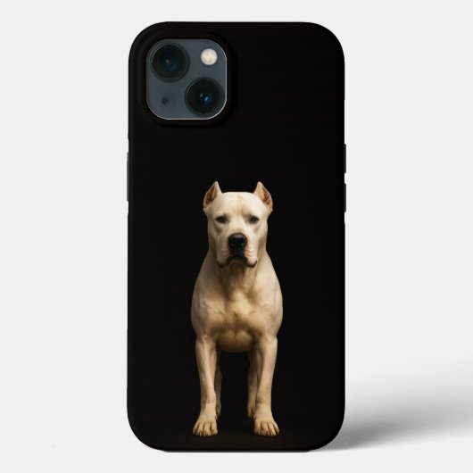 ブラックラグジュアリーiPhone 13、ボールドドゴ・アルヘンティーノ Case-Mate iPhoneケース (裏面)