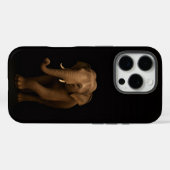 ブラックラグジュアリーiPhone 16 Pro インドゾウデザイン Case-Mate iPhoneケース (裏面 (横))
