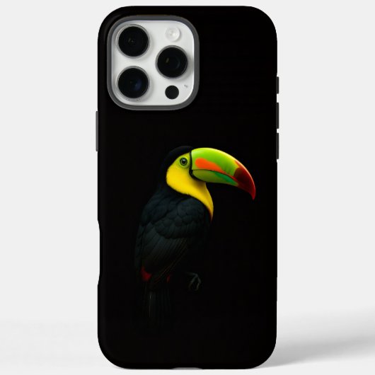 ブラックラグジュアリーiPhone 16 Pro Max、オニハシクイナ Case-Mate iPhoneケース (裏面)