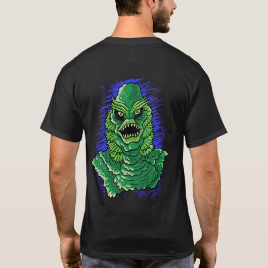 ブラックラグーンの沼の生き物 Tシャツ (裏面)