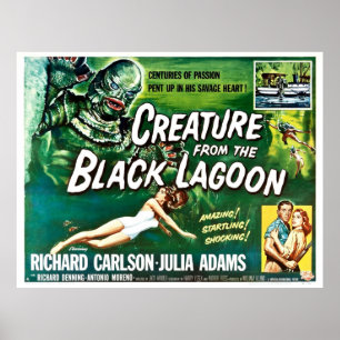 ブラックラグーンハリウッドホラーフィの生き物 ポスター
