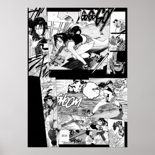 ブラックラグーンマンガ ポスター (正面)