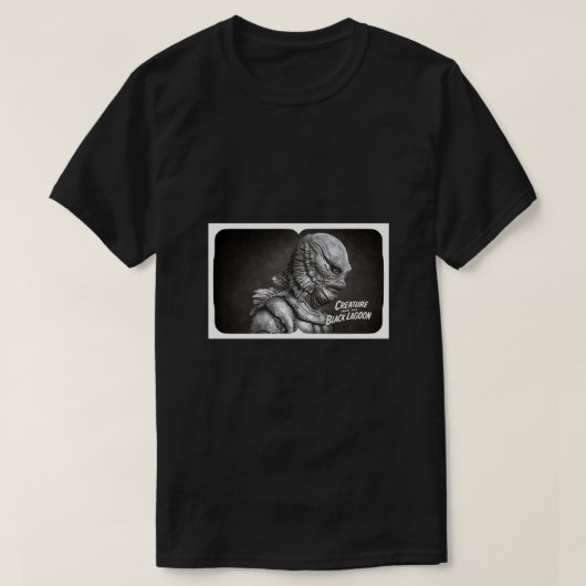 ブラックラグーン映画ポスターの生き物 Tシャツ (デザイン正面)