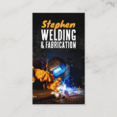 ブラックラスティ溶接請負業者の金属加工 名刺 (正面)