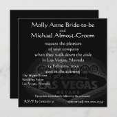 ブラックラスベガス結婚ズ 招待状 (正面/裏面)