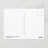 ブラックラズベリーフェアリーファンタジーアールヌーボープリント ポストカード (裏面)