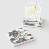 ブラックラズベリー ストーンコースター (横)