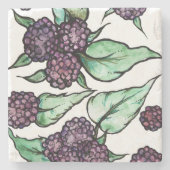 ブラックラズベリー ストーンコースター (正面)