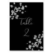 ブラックラッカー結婚ズ テーブルナンバー (正面)