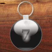 ブラックラッキー7 キーホルダー (正面)