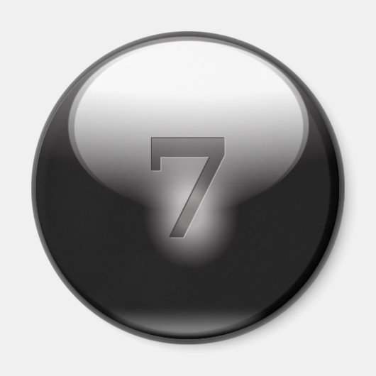 ブラックラッキー7 マグネット (正面)