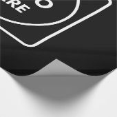 ブラックラッピング紙 | カスタム企業の業 ラッピングペーパー (角)