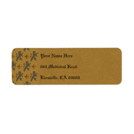 ブラックラパントライオンズと(紋章の)フラ・ダ・リ ラベル