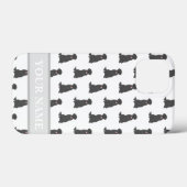 ブラックラパーソナライズされたボラブラドール犬 Case-Mate iPhoneケース (裏面 (横))