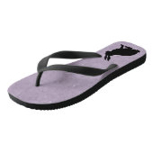 ブラックラビットシルエットイースターバニー ビーチサンダル (アングル)