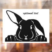 ブラックラビットシルエットウィンドウデカール ウィンドウサイン (シート2)
