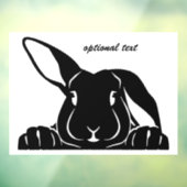 ブラックラビットシルエットウィンドウデカール ウィンドウサイン (シート3)