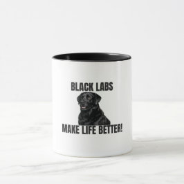 ブラックラブが生活をもっと楽しく! ブラックラブラドール マグカップ