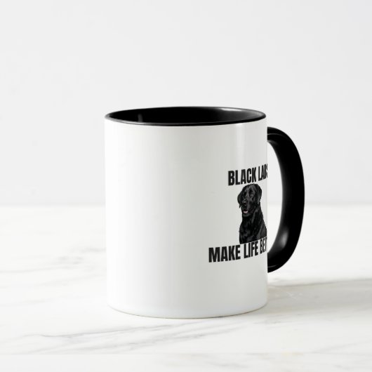 ブラックラブが生活をもっと楽しく！ – 両面マグ マグカップ (正面右)