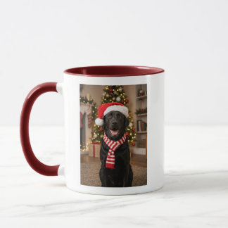 ブラックラブのほっこりクリスマス マグカップ