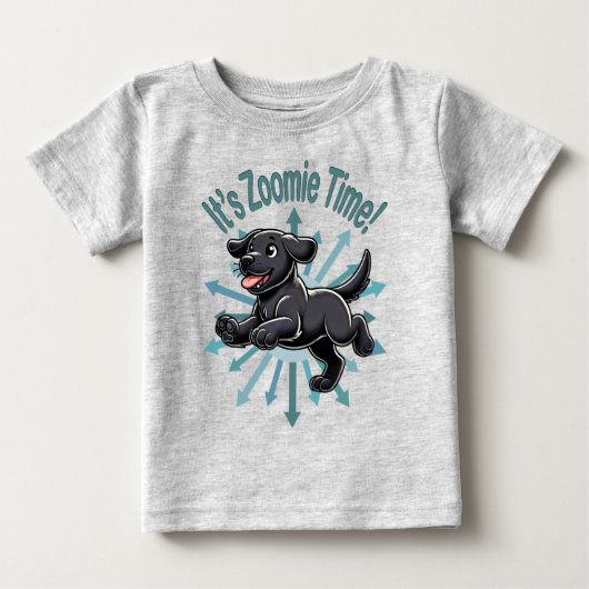 ブラックラブのズーミータイム ベビーTシャツ (正面)