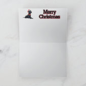 ブラックラブの面白いクリスマス カード (内部)