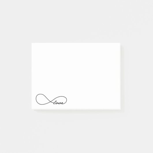 ブラックラブインフィニティポストイットノート ポストイット (正面)