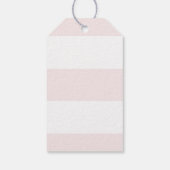 ブラックラブスクリプお洒落トピンクストライプ色 ギフトタグ (裏面)