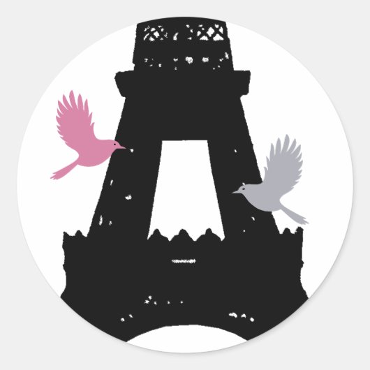 ブラックラブバードのシール ラウンドシール (正面)