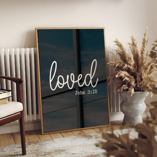 ブラックラブフェイスミニマル引用文 ポスター