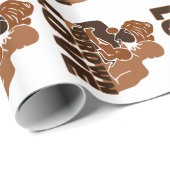 ブラックラブブラウンラブ ラッピングペーパー (ロールコーナー)