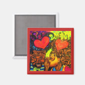 ブラックラブポスターマグネット マグネット (正面/裏面)