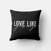 ブラックラブライクイエスクリスチャン装飾用クッション クッション (裏面)