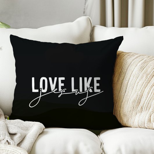 ブラックラブライクイエスクリスチャン装飾用クッション クッション
