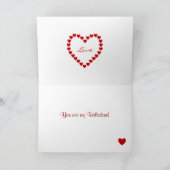 ブラックラブラドールとイエローラブラドールバレンタイン シーズンカード (内部)