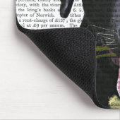 ブラックラブラドールとバラ2 マウスパッド (コーナー)