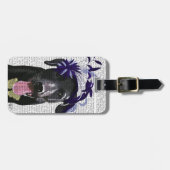 ブラックラブラドールとブルーマジネーター ラゲッジタグ (正面横)