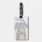 ブラックラブラドールとブルーマジネーター ラゲッジタグ (裏面縦)