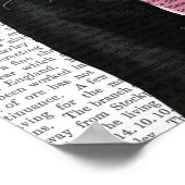 ブラックラブラドールとレッドキャップ ポスター (角)