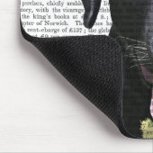 ブラックラブラドールとレッドキャップ マウスパッド (コーナー)