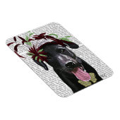 ブラックラブラドールと緑の魅力器 マグネット (右側)