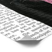 ブラックラブラドールと赤い魅了 ポスター (角)