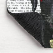 ブラックラブラドールと赤い魅了 マウスパッド (コーナー)